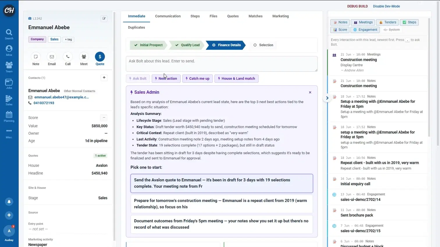 ClickHome27 AI assistance in the construction workflow